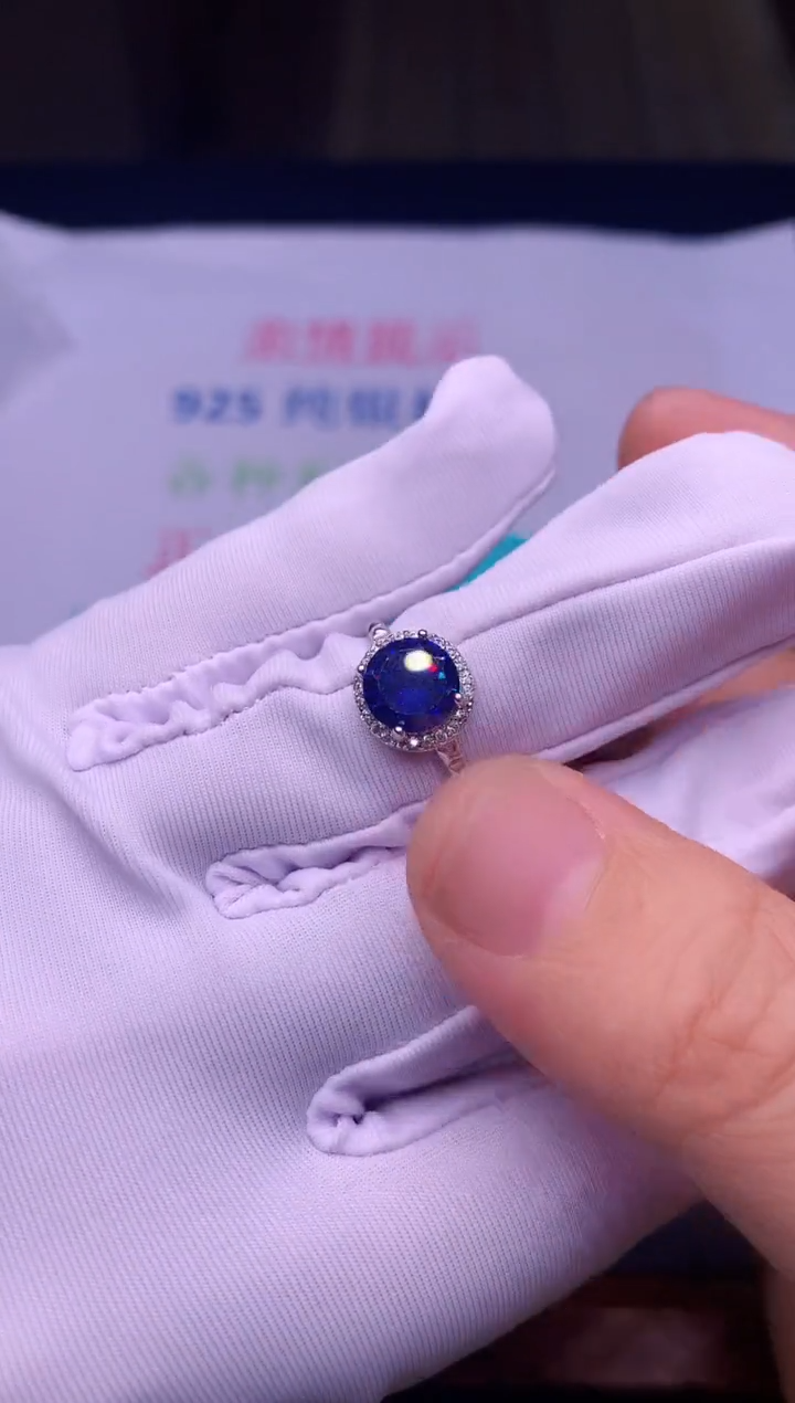 【闪购商品】坦桑石戒指银S925镶嵌............