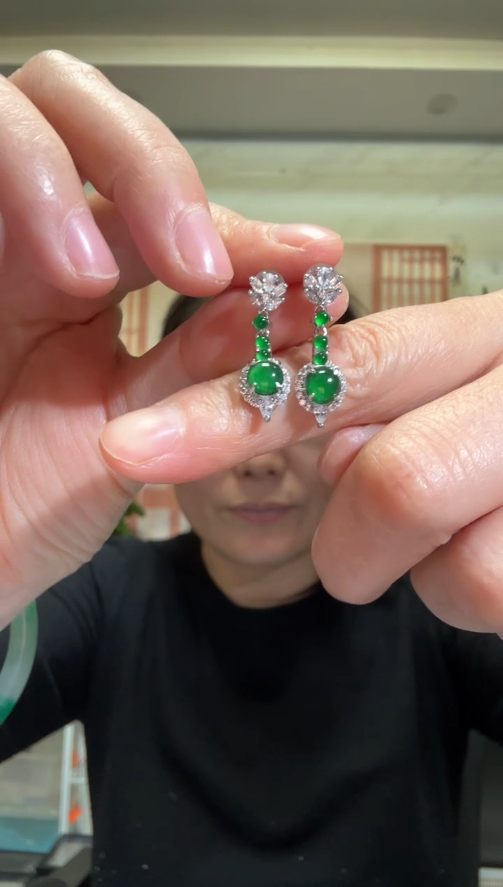 颈饰银S925镶嵌翡翠00008025