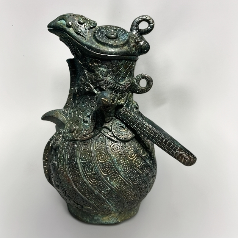 失蜡法 仿古青铜器鸟型摆件  精工细作 复古做旧 收藏装饰两相宜