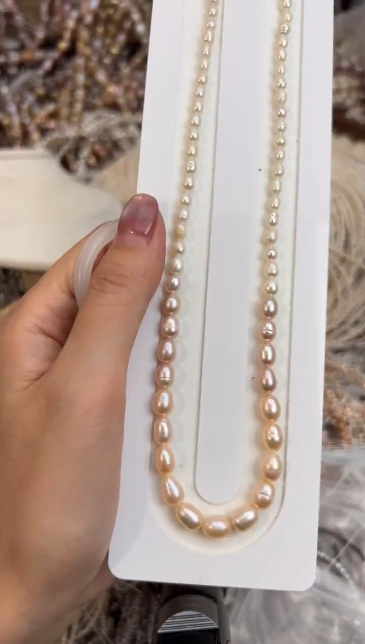 未镶嵌福利淡水珍珠无核*强光珍珠塔链（多样发一）