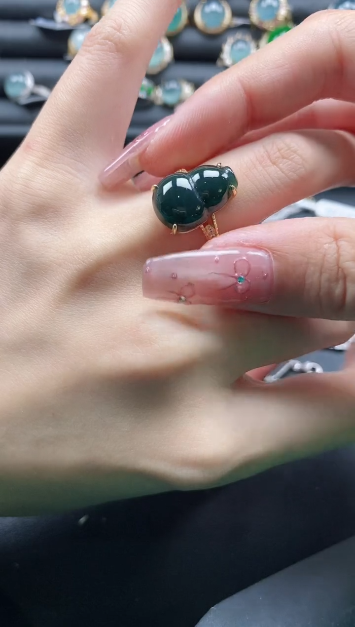 【闪购商品】翡翠戒指银S925镶嵌1111