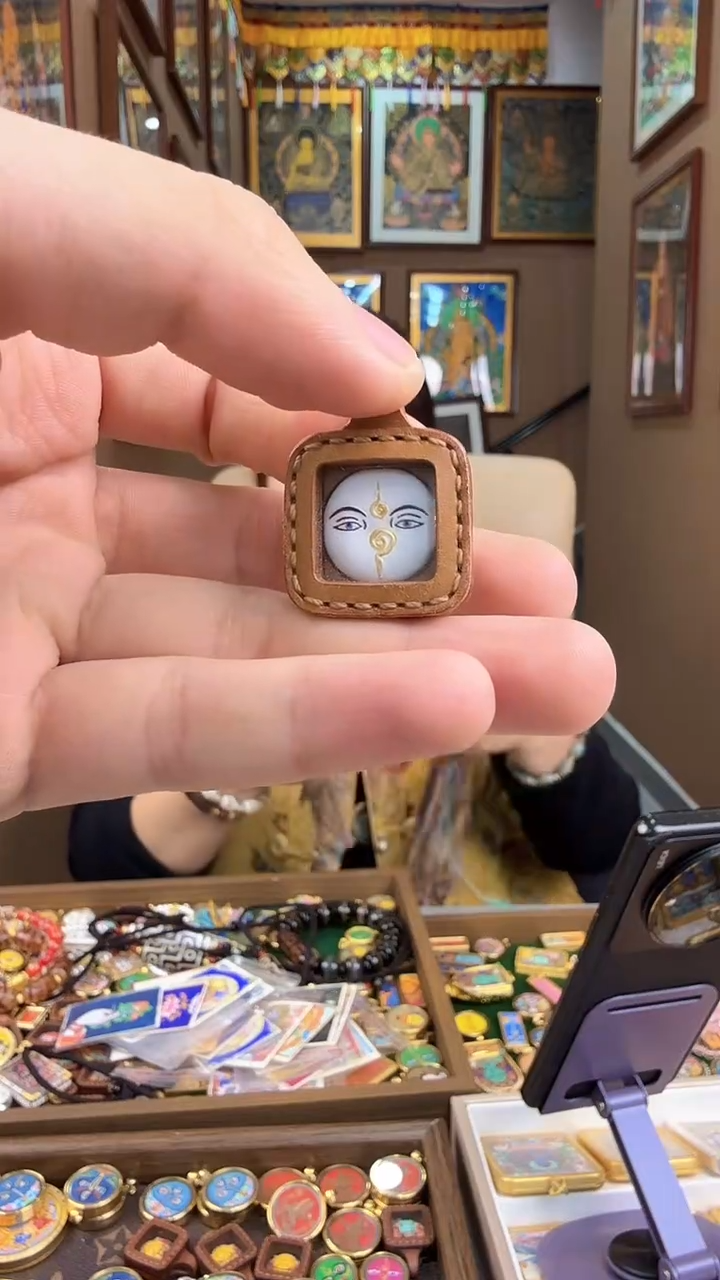 吊坠观音擦擦-热贡纯手绘唐卡