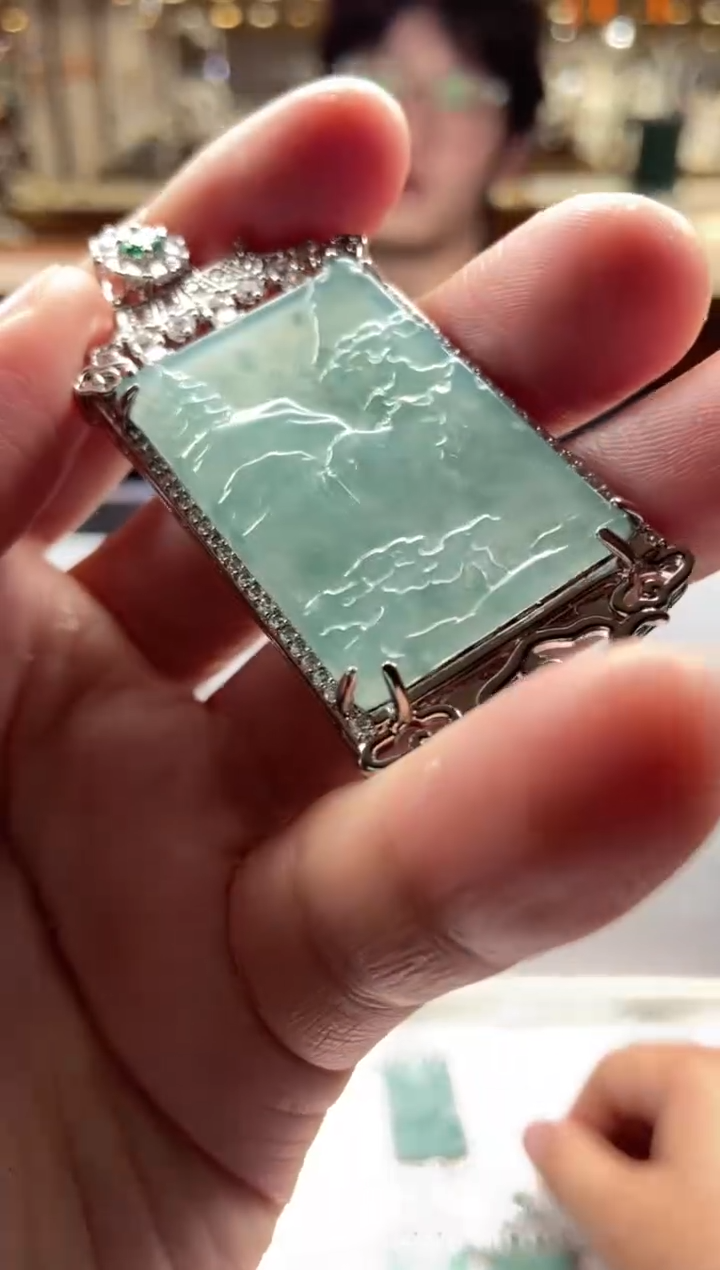 【闪购商品】翡翠颈饰未镶嵌天然翡翠A货拍一发一