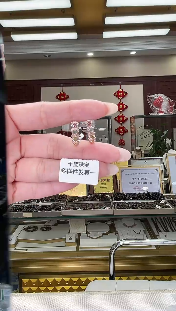 未镶嵌/碧玺耳环多样性发货