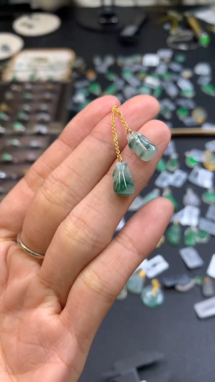 颈饰银S925镶嵌翡翠18113