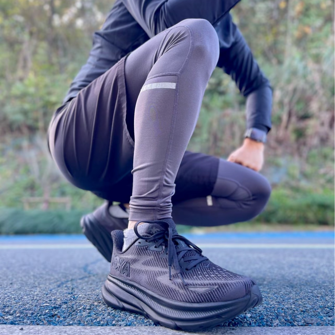 正版（门店达人专属）HK克顿9代 休闲骑行运动轻便透气跑步鞋-H3