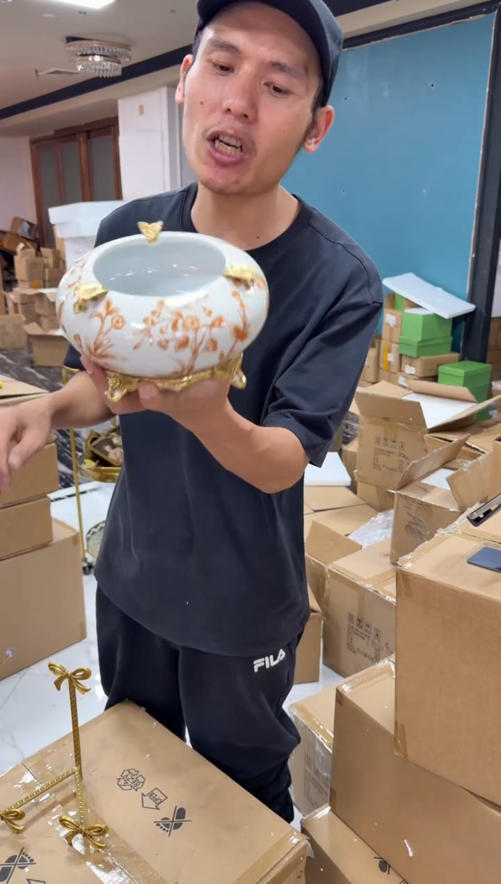 黄铜黛姿家居装饰品摆件  