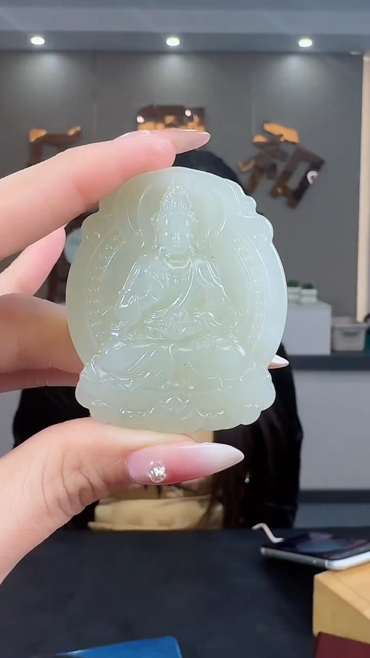 【闪购商品】和田玉颈饰未镶嵌观音吊坠