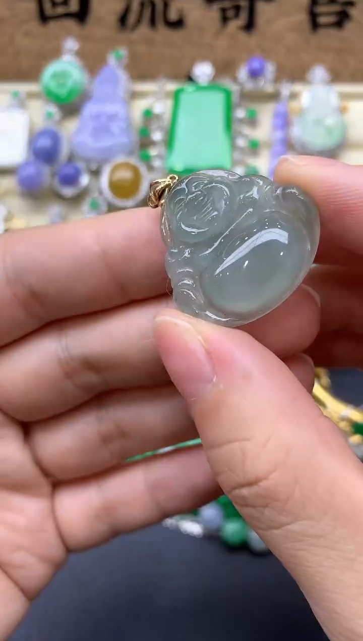 【闪购商品】翡翠颈饰18K金镶嵌69-中国好珍宝