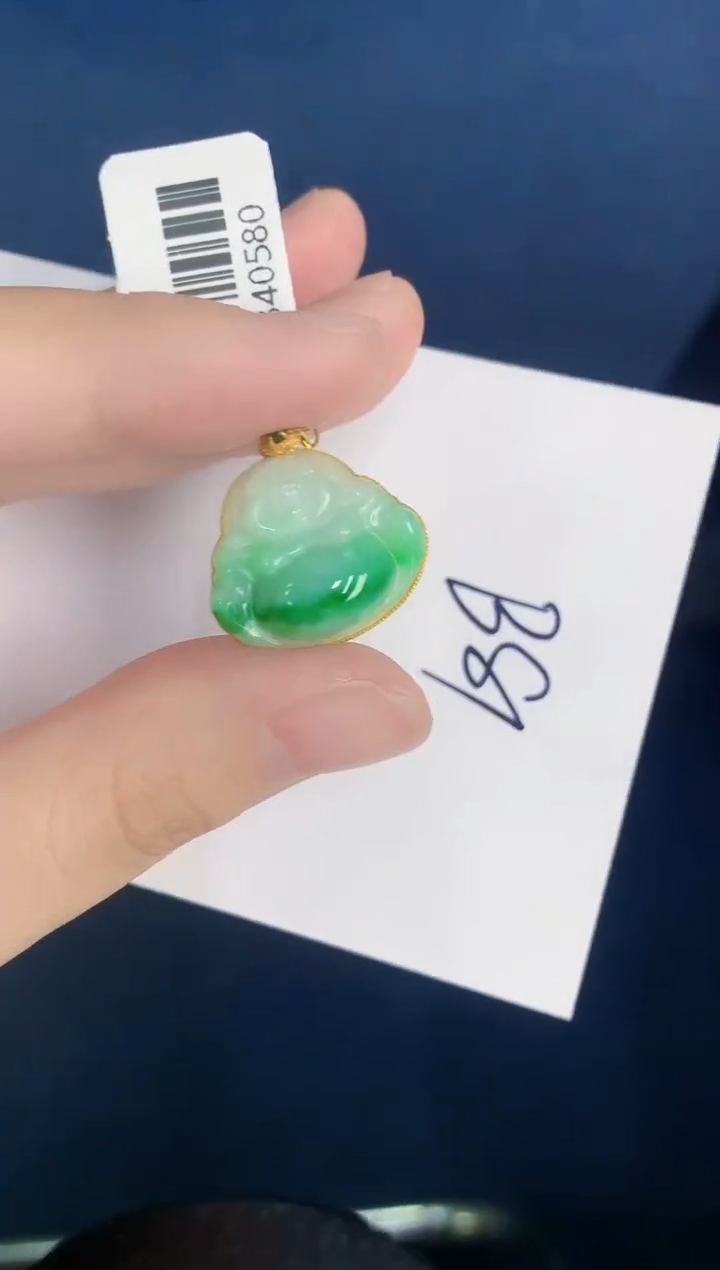 【闪购商品】翡翠颈饰18K金镶嵌000000000