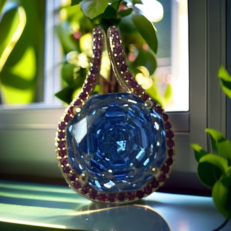 臻选吊坠  经典百搭设计蓝色吊坠AW16