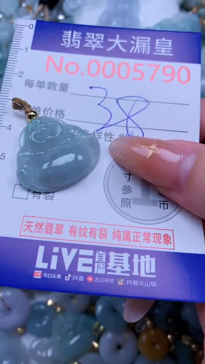 翡翠未镶嵌吊坠(不含链)5790