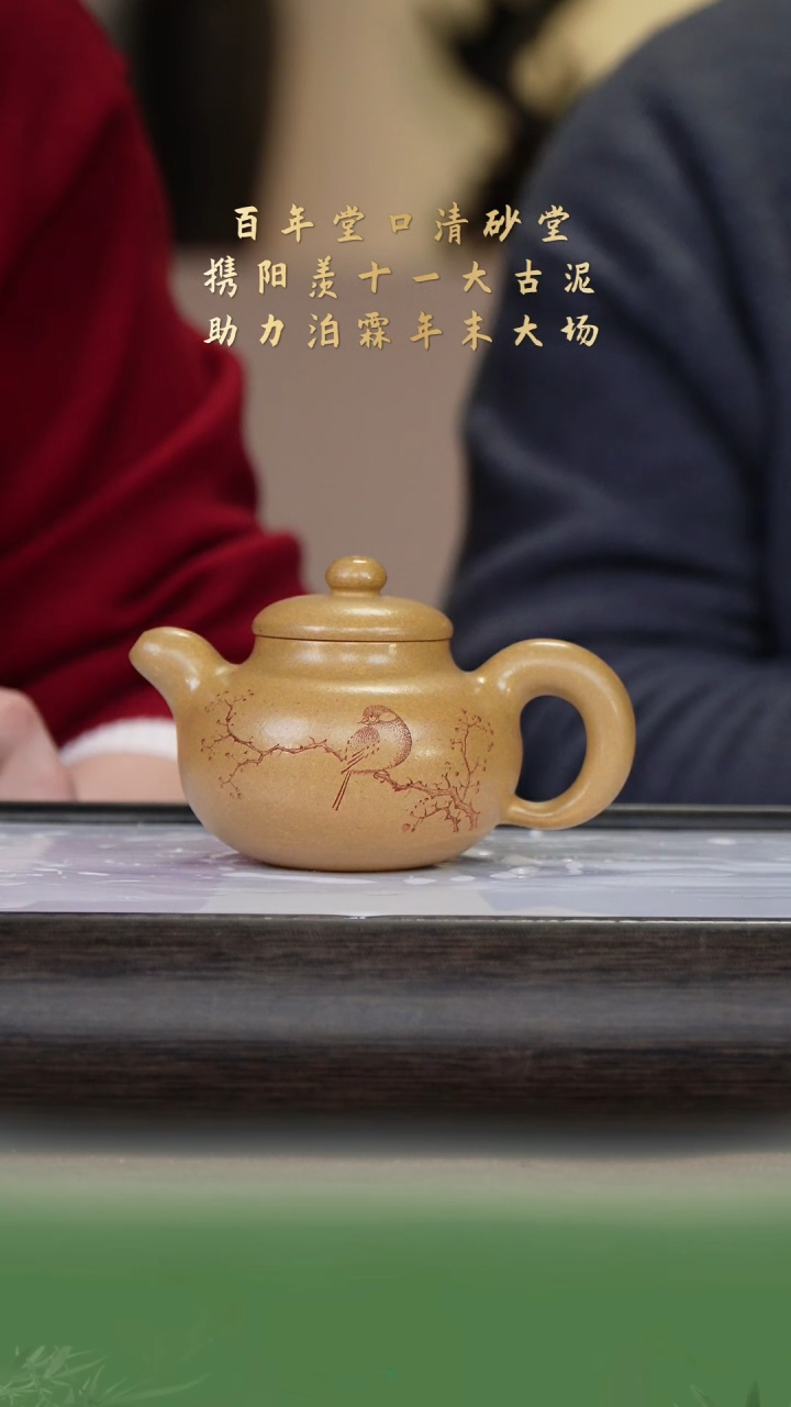 【闪购商品】紫砂茶壶清砂堂15-14道洪疾风 冷金黄220c