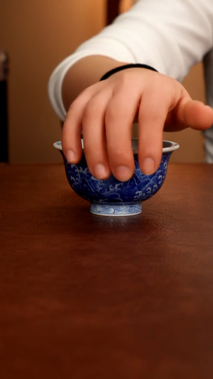 摆件陶t*景德镇瓷器，青花瓷手绘茶具~