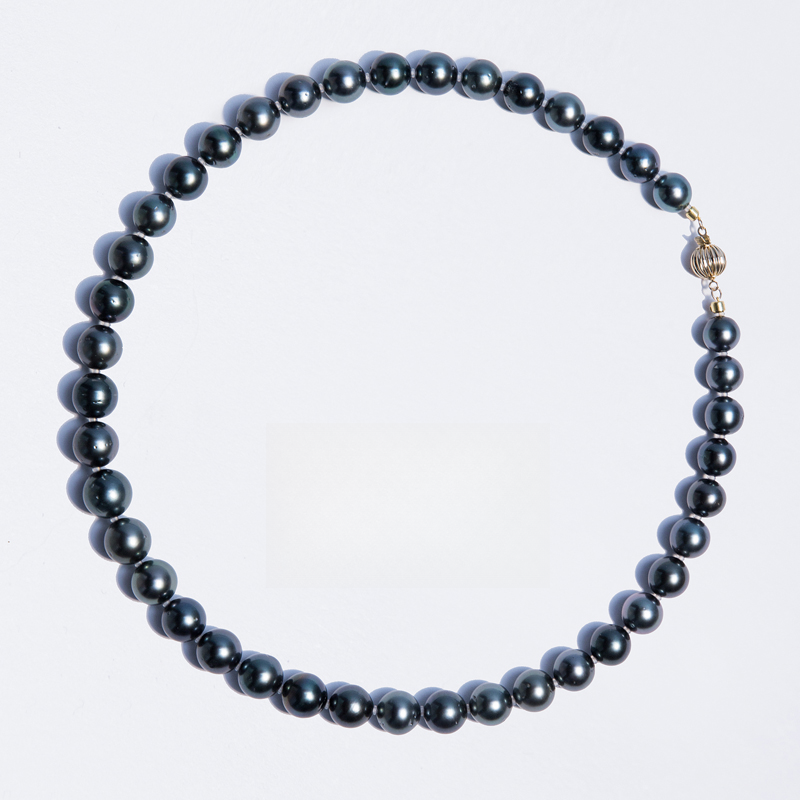 【水玥珠宝】大溪地孔雀绿全珠项链 客服端入口 勿拍