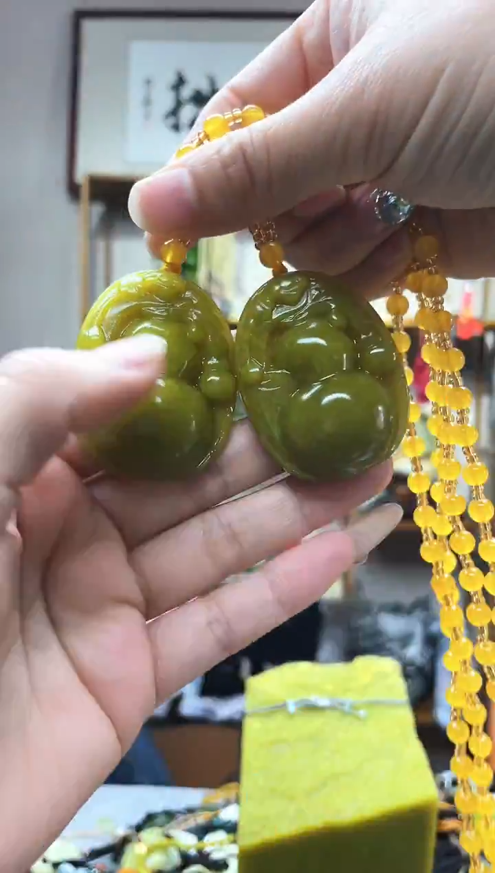 未镶嵌岫玉吊坠多样性发货拍一发一