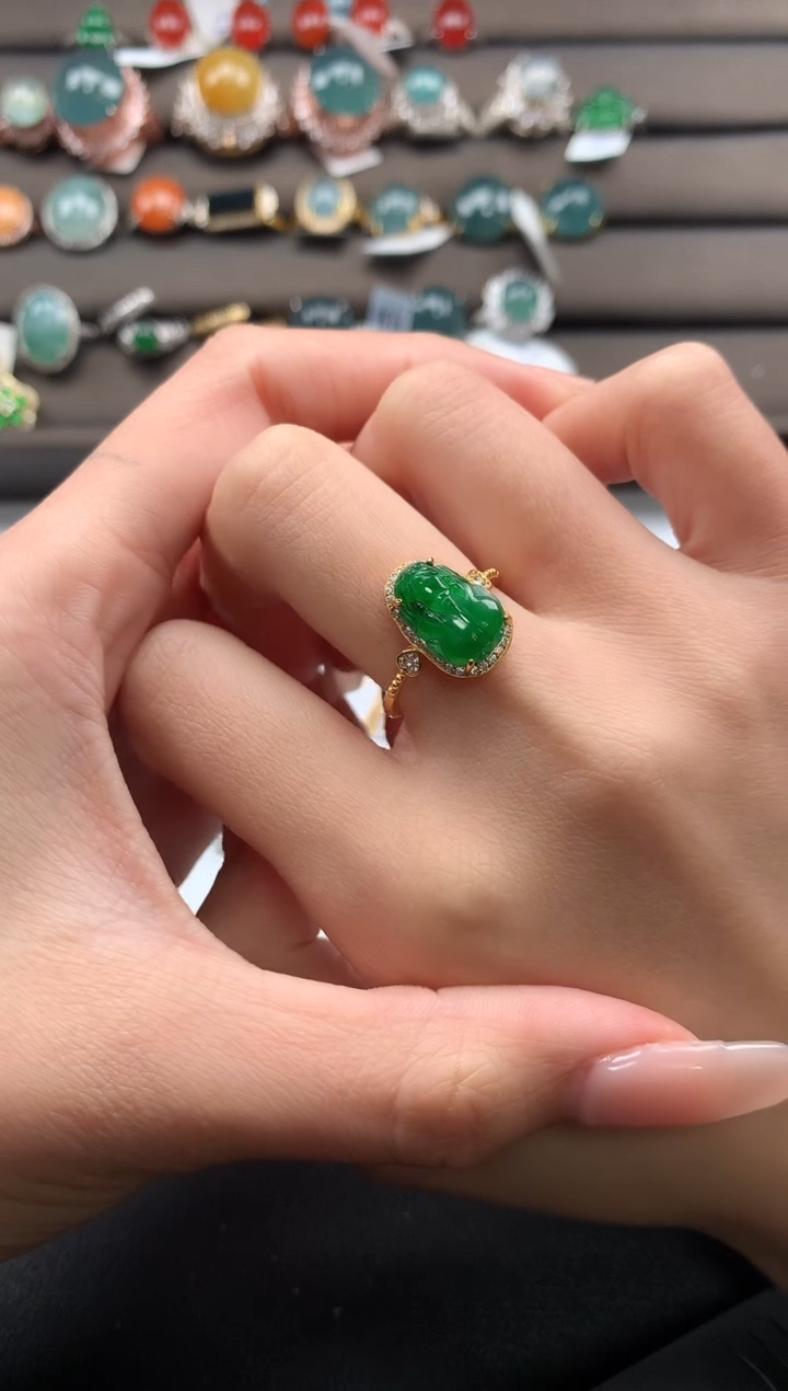 【闪购商品】翡翠戒指银S925镶嵌213213213123