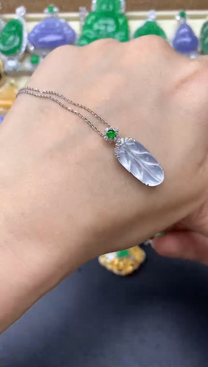 【闪购商品】翡翠颈饰18K金镶嵌390-中国好珍宝