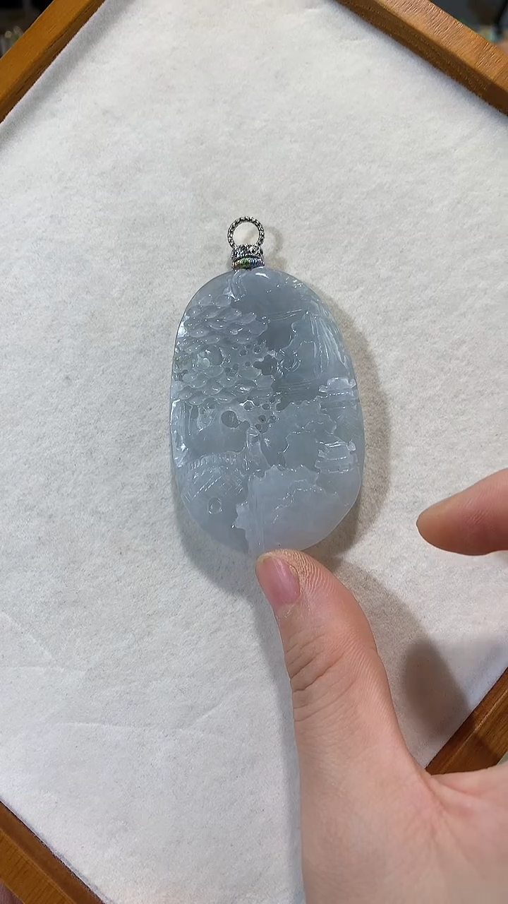 颈饰未镶嵌翡翠吊坠