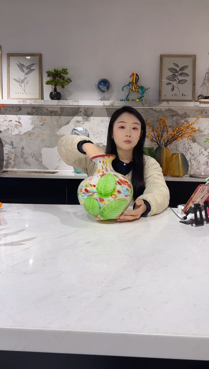 【闪购商品】琉璃万彩花瓶