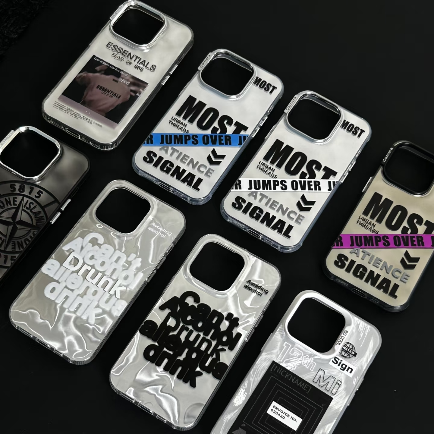 适用于多款机型的个性英文字母创意防摔手机壳