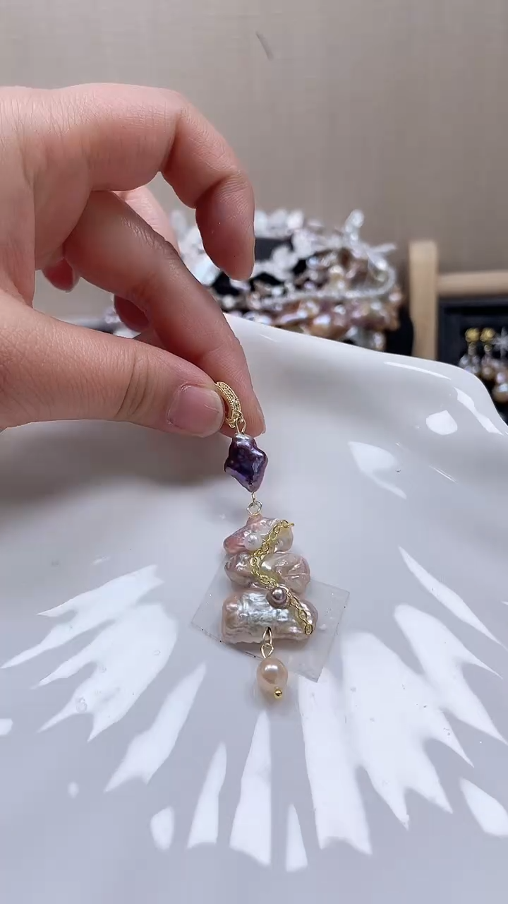 未镶嵌吊坠淡水珍珠【纯恬饰品】