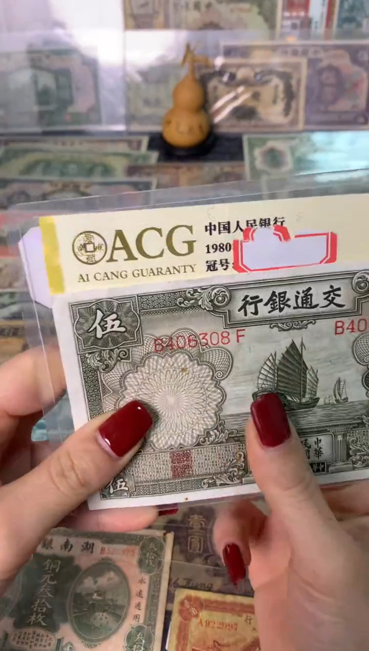 纸406308   面值5元    