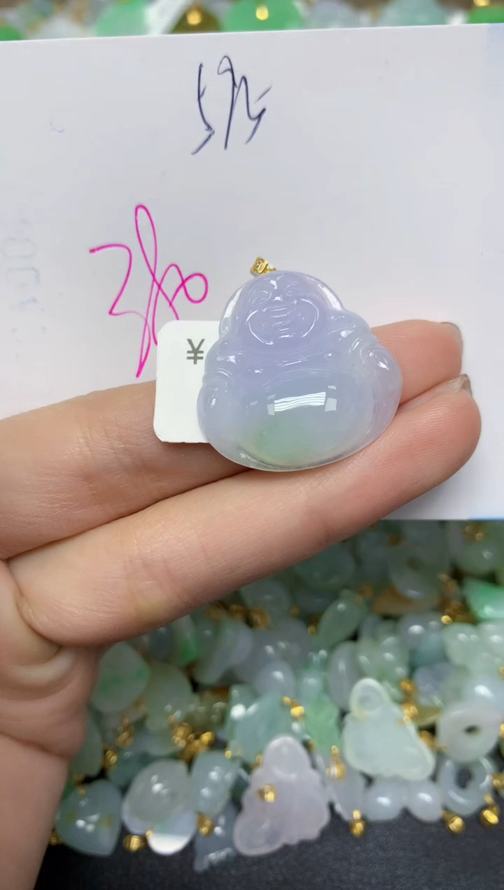 【闪购商品】翡翠颈饰18K金镶嵌 天然翡翠A货
