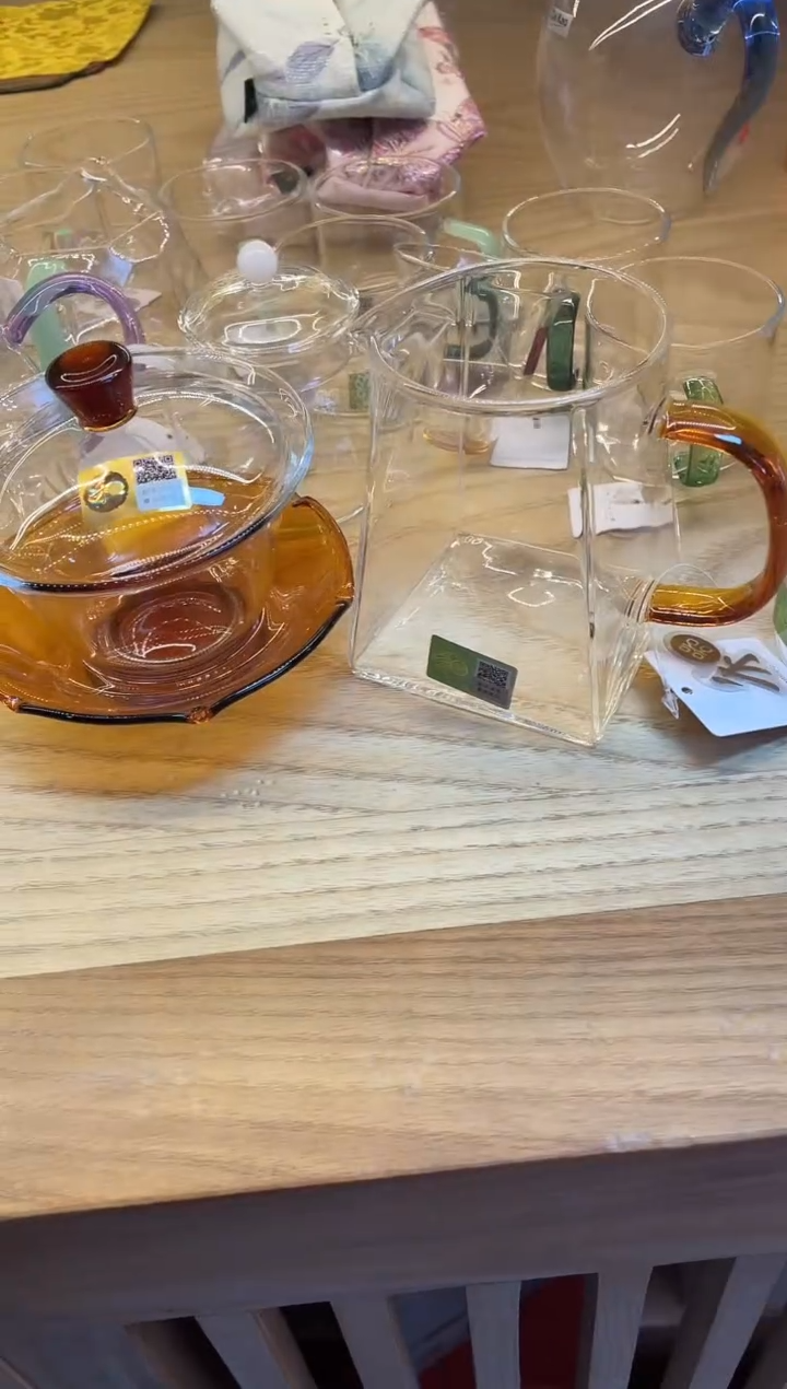 荷叶盖碗/琥珀色+禾器/瀚然茶海/琥珀