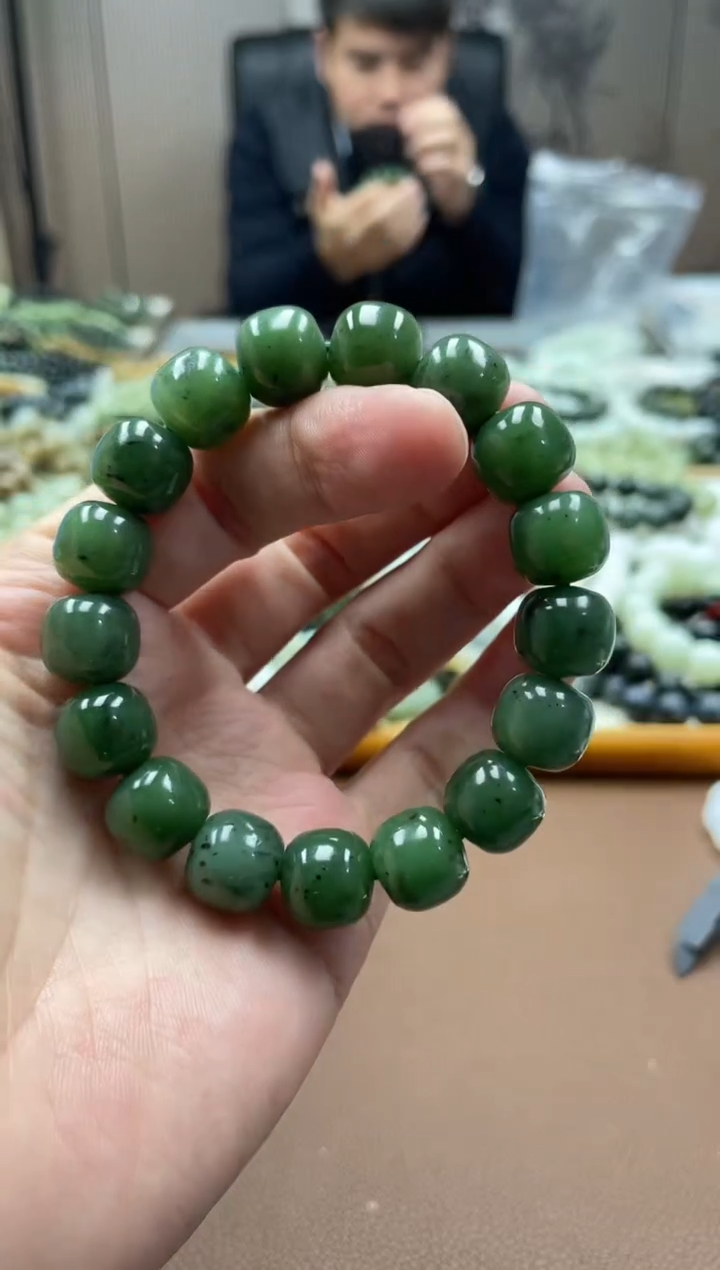 未镶嵌手串和田玉碧玉13老型