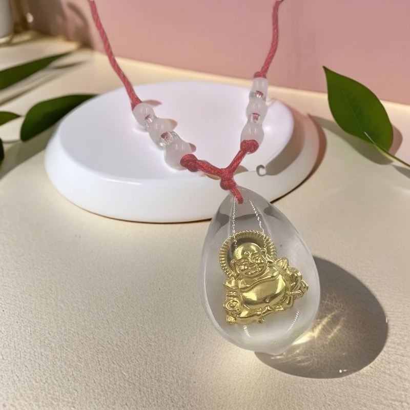 非金属树脂吊坠 简约时尚古法精美弥勒佛饰品