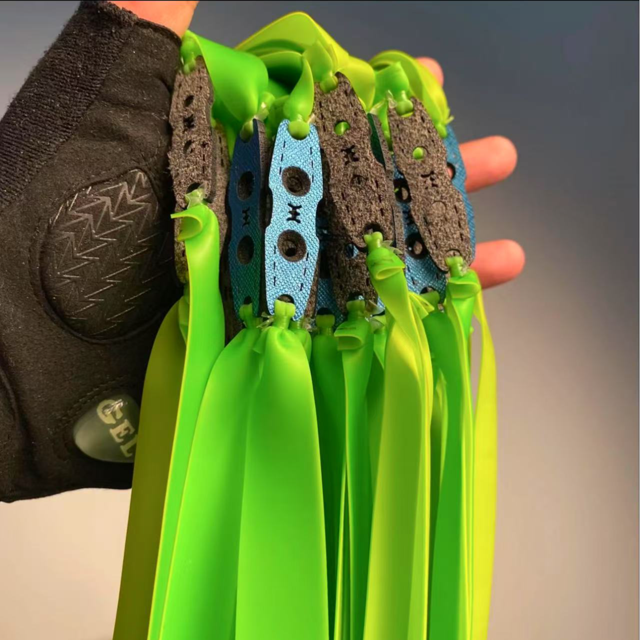 教官新升级锅底兜2515锥度加厚暴力扁皮筋组耐用耐寒竞技弹弓皮筋