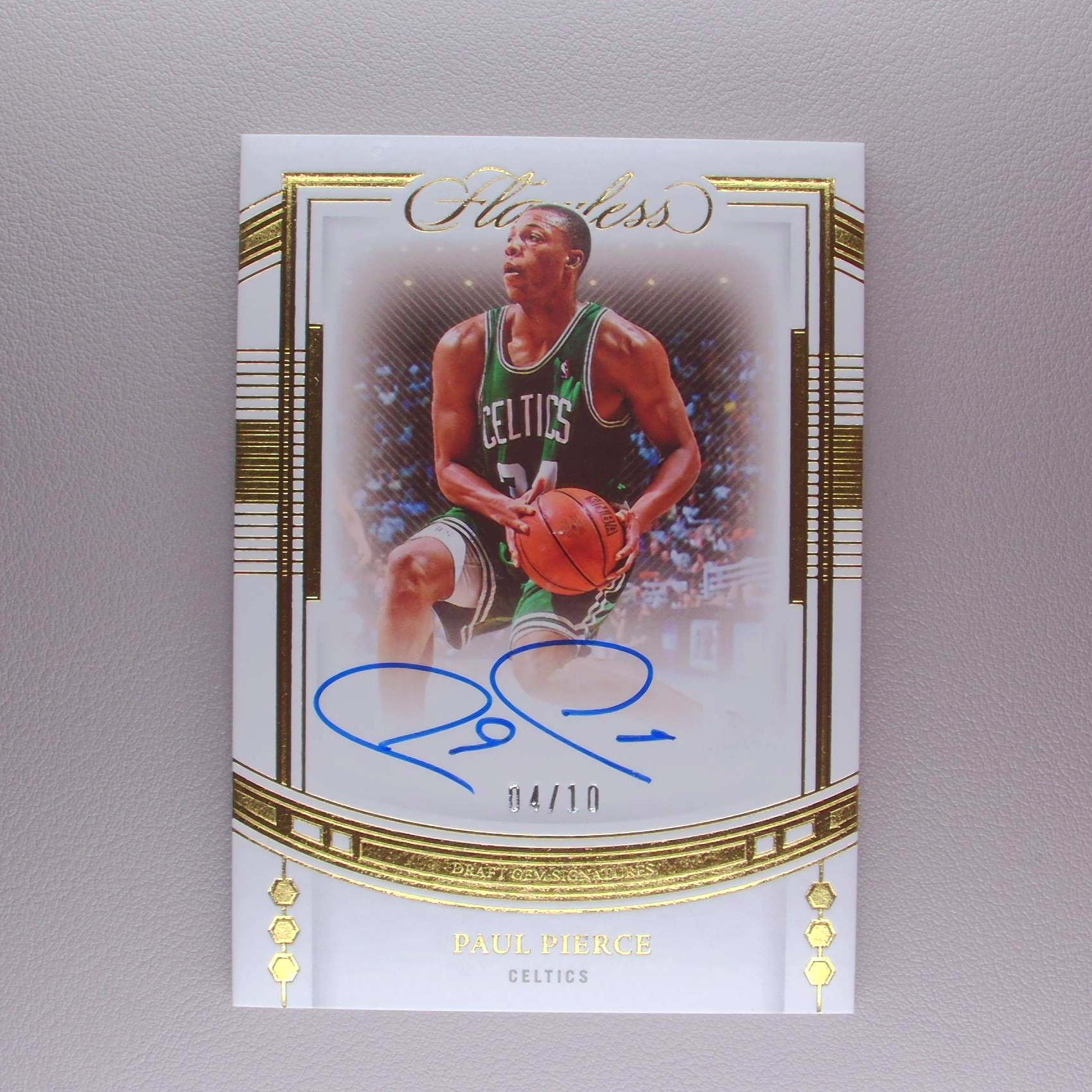 【签字】保罗 皮尔斯 10编 首秀签 帕尼尼NBA国宝手提球星卡 