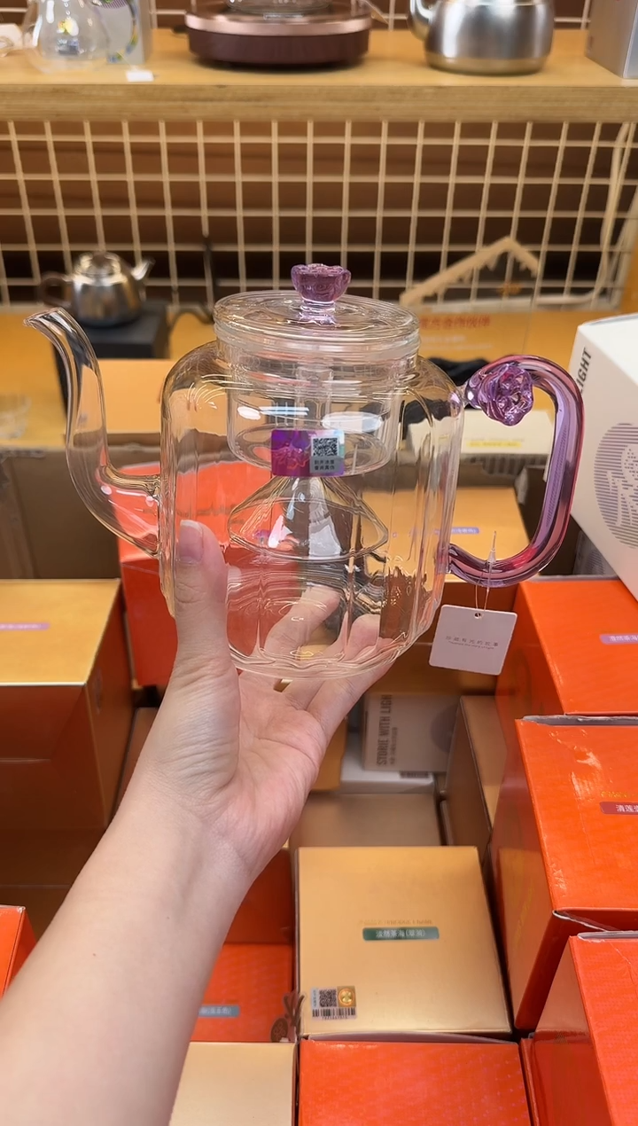 @@禾器晶彩莲君壶浅紫色