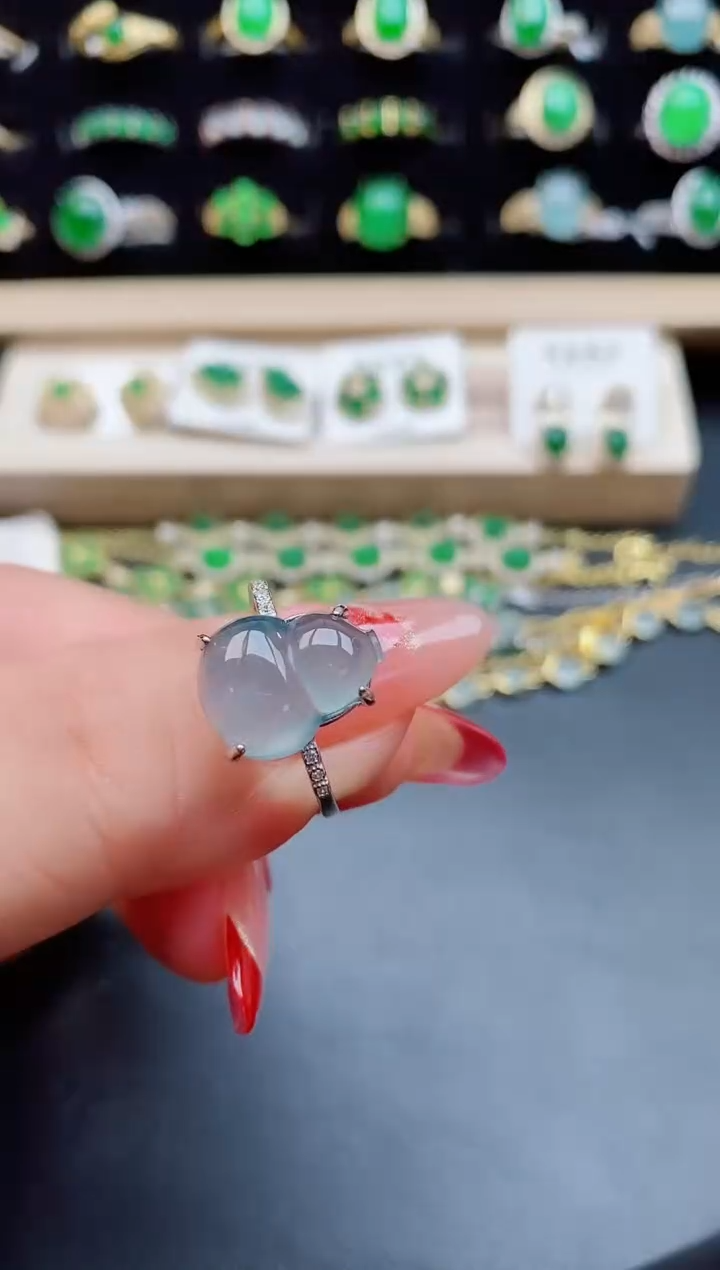 【闪购商品】翡翠戒指银S925镶嵌5080550