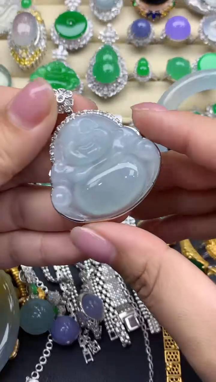 【闪购商品】翡翠颈饰18K金镶嵌524-中国好珍宝