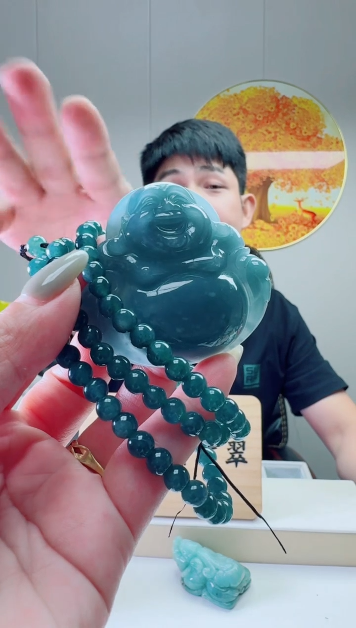 翡翠未镶嵌颈饰多样性随机发其一