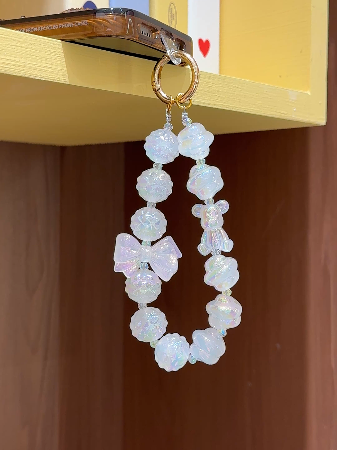 荔枝小熊潮玩手机壳挂件DIY饰品挂饰创意个性ins手机链