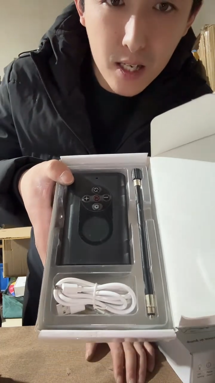 打气泵按坏的处理白色盒子