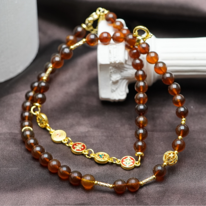 琥珀紫蜜项链7+ CA062509