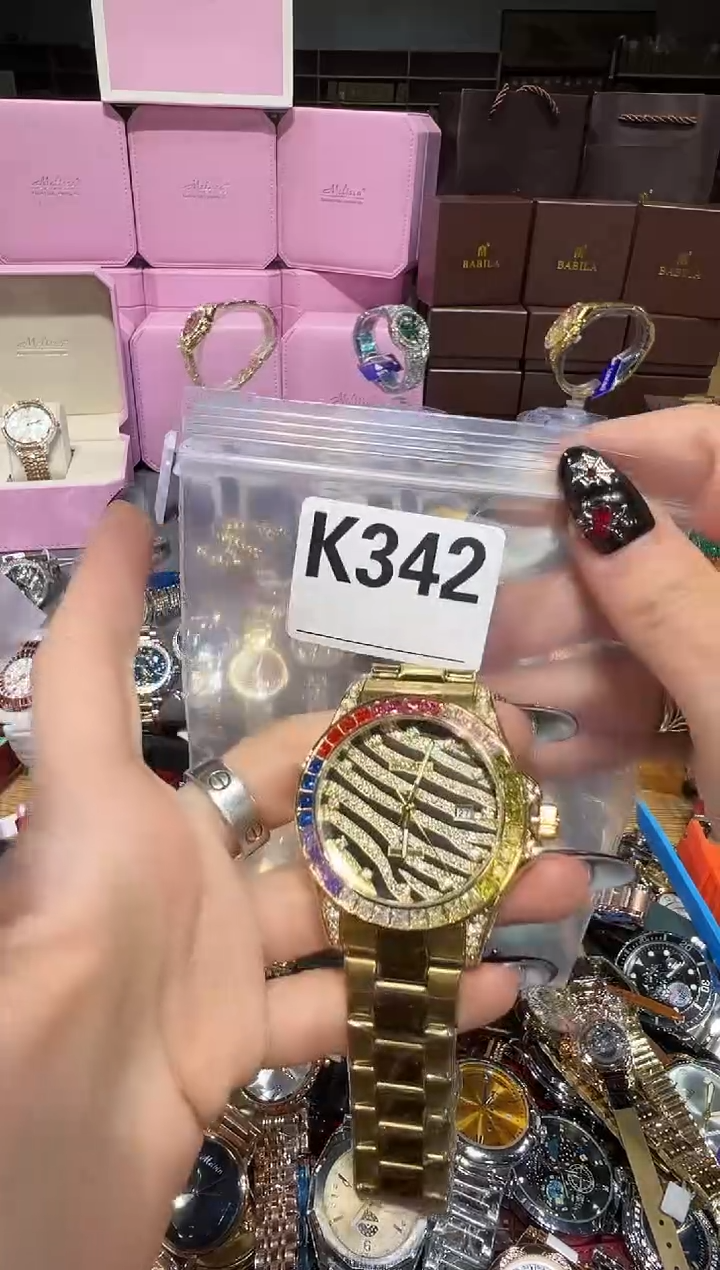 石英机芯不锈钢不锈钢直播定闪专用