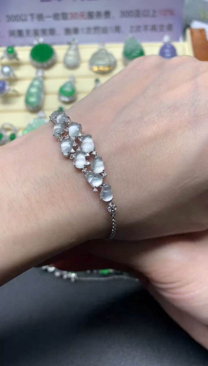 【闪购商品】翡翠手链未镶嵌手链|8800+880