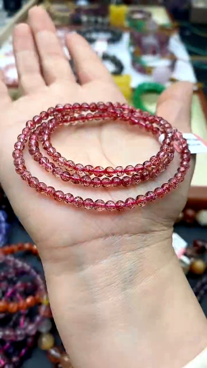 【闪购商品】水晶手链未镶嵌金草莓