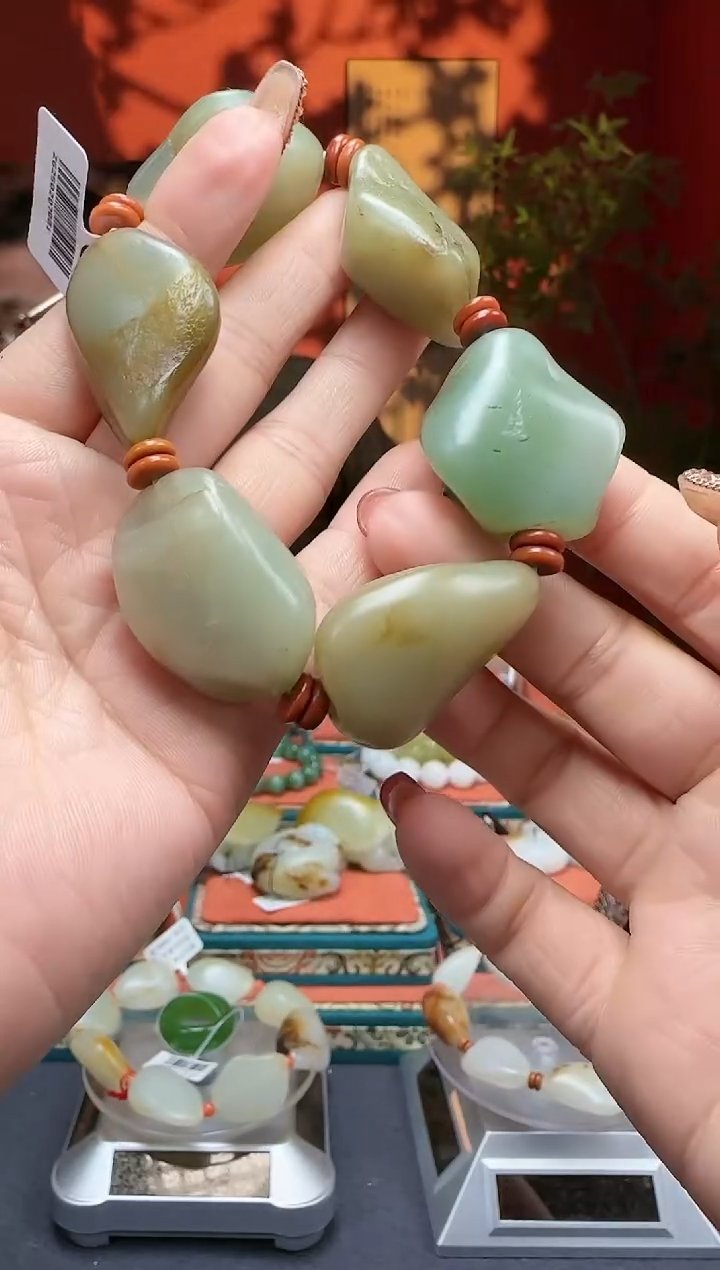 【闪购商品】和田玉手串未镶嵌手串117克