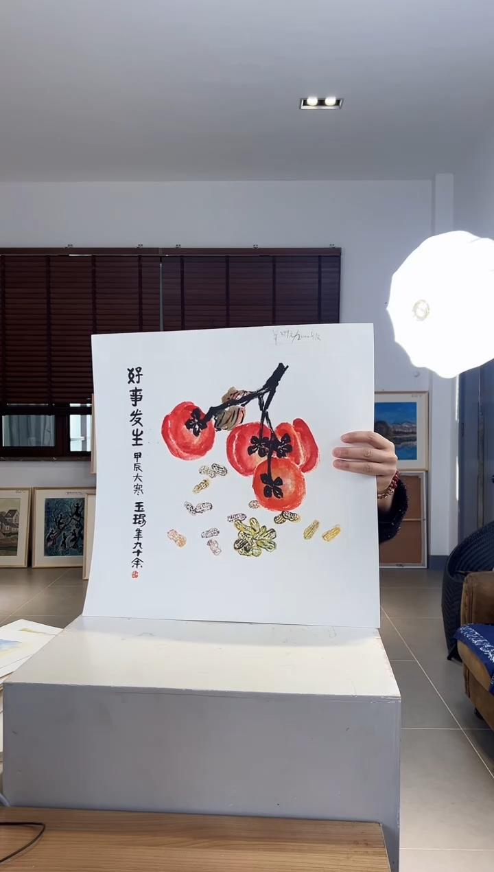 【闪购商品】版画耿玉琨限量作品亲签盖章版画S