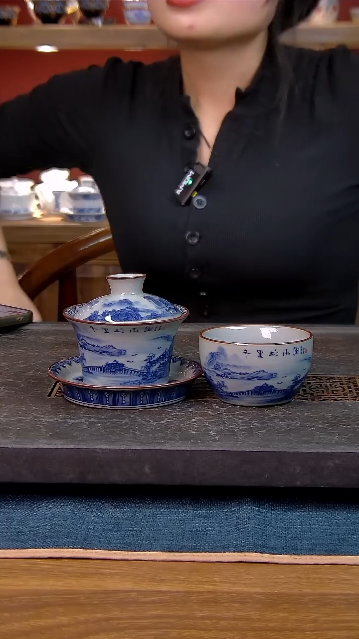 简装家用款2件套 老陶泥开片纹陶瓷茶具