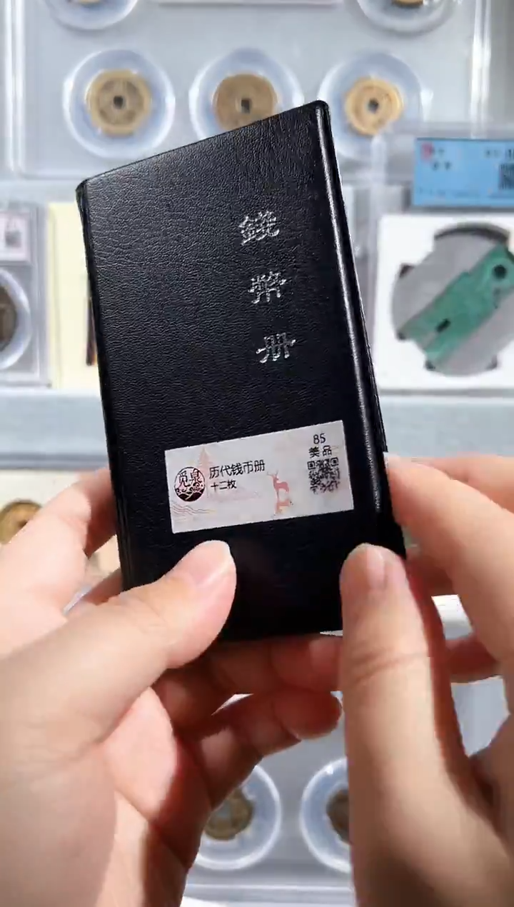 铜带评级历代钱币册共12枚