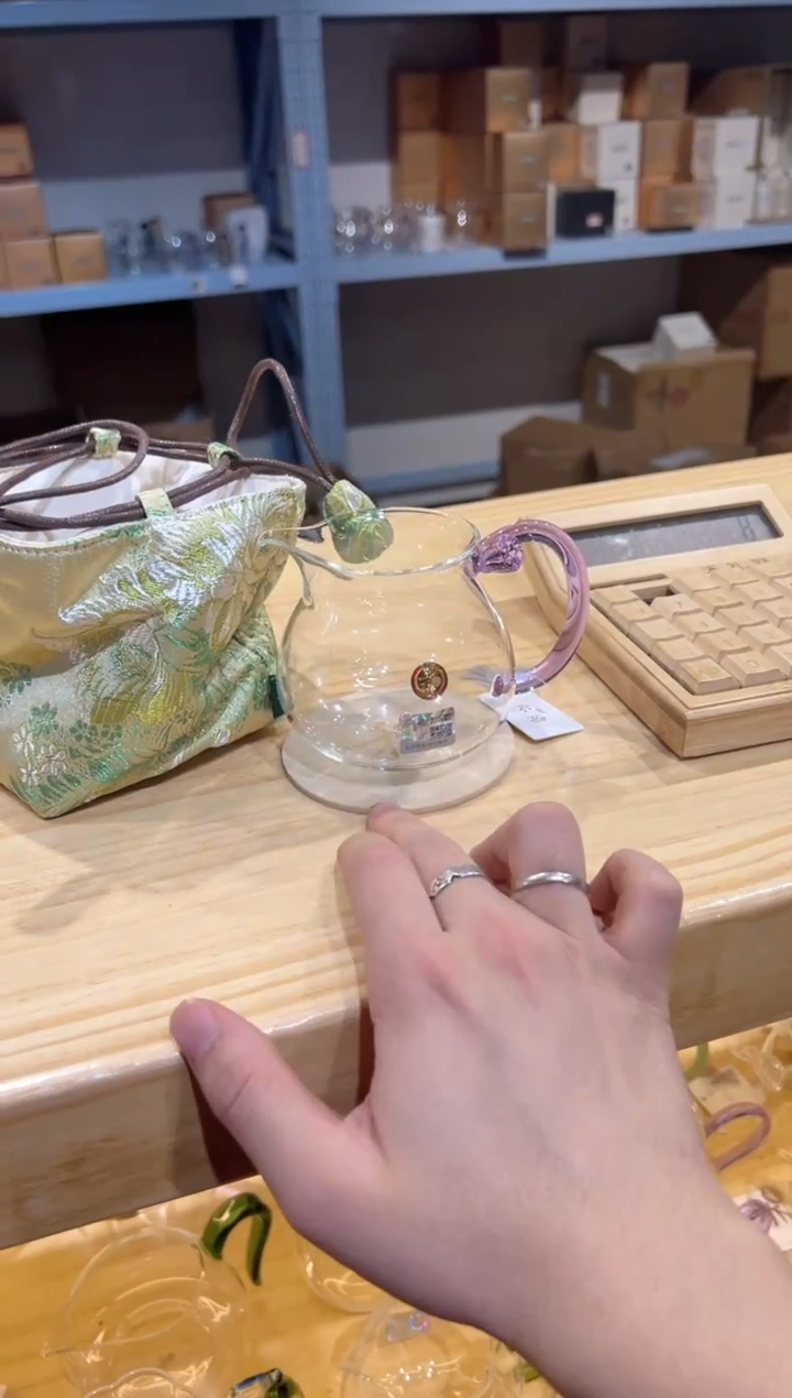 禾器-浮莲茶海-浅紫色/新品禾器有礼新标+牡丹茶事+杯垫