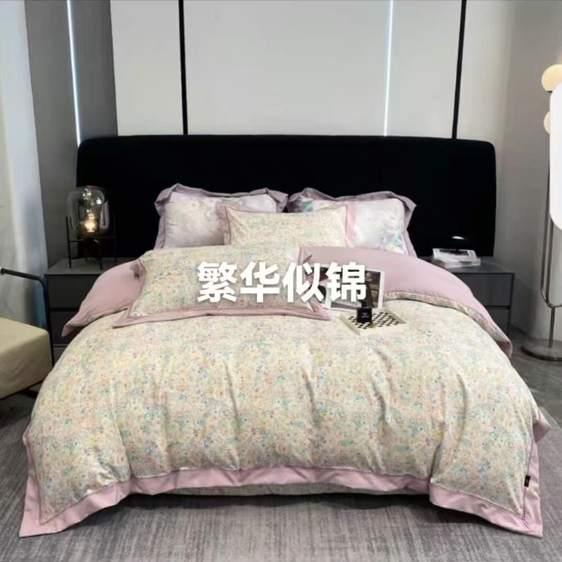 【董事长专属】高端超柔顺滑超细旦镂空亲肤四件套-繁华似锦