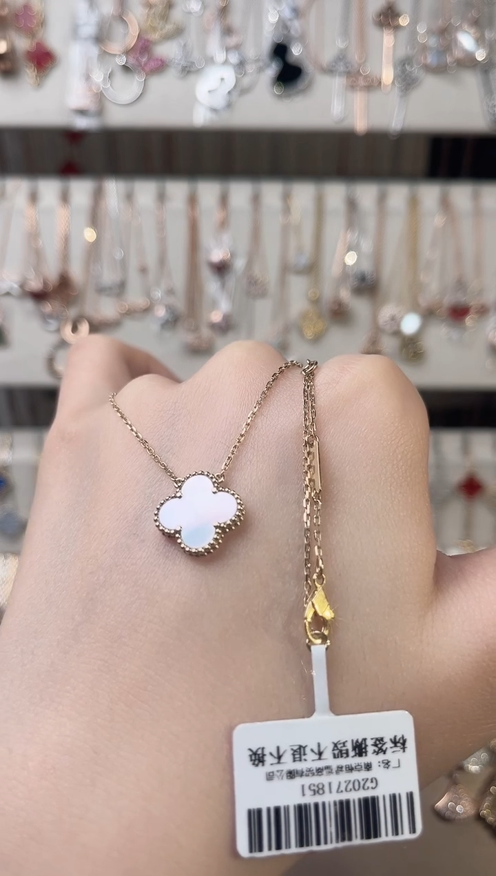 【闪购商品】贝壳（贝母）套链18K金镶嵌18K金镶嵌 K黄